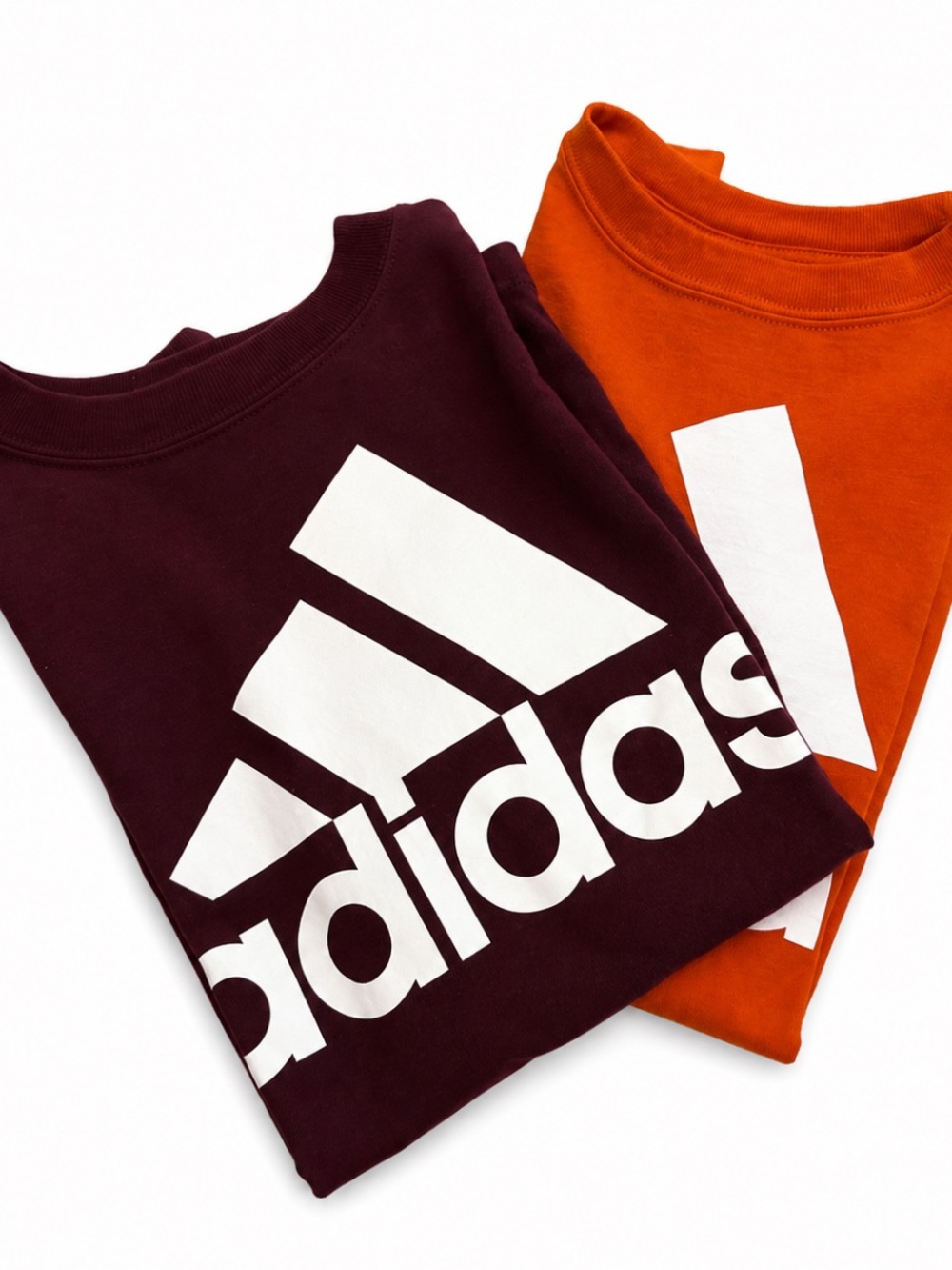Two Adidas T-shirt for boys size 8 fall colors